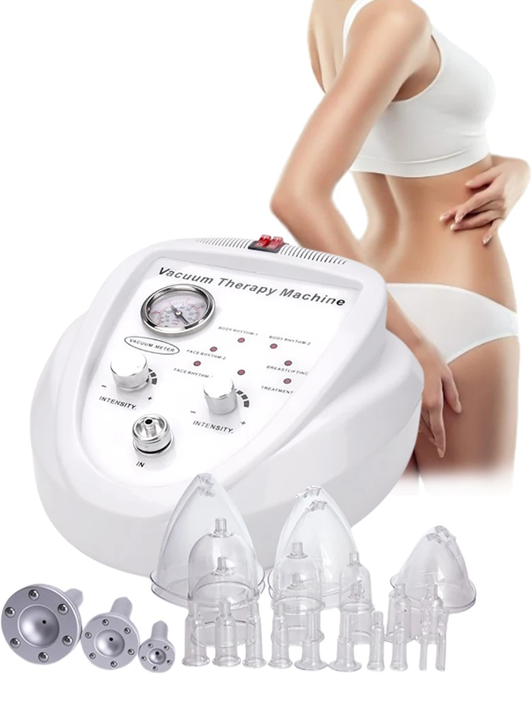 

New Vacuum Massage Therapy Machine Lymphatic Drainage, Breast Chest Massager Enlargement Enhancement & Butt Lifting Body Shaping
