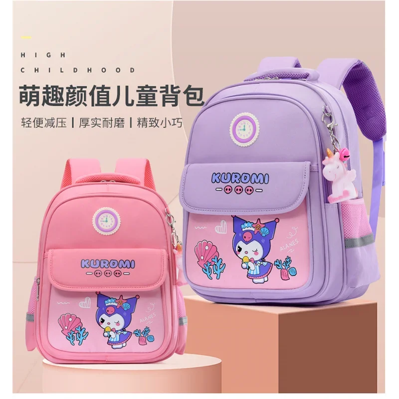 Sanrio-mochila escolar Clow M para estudiantes, mochila protectora ligera de gran capacidad con dibujos animados