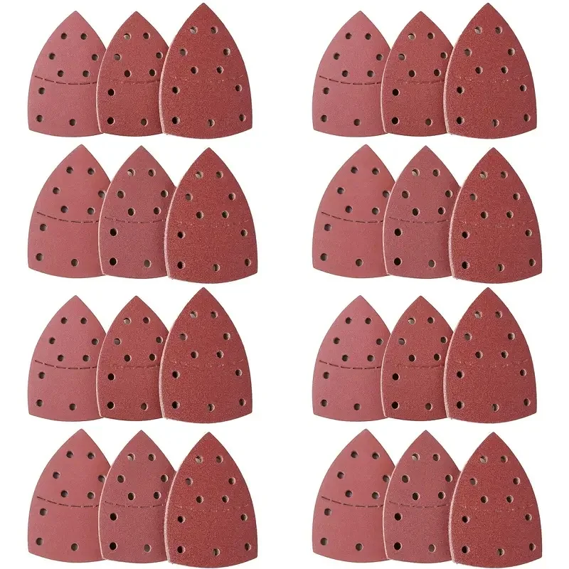 70Pcs 105*150 MM Detail Mouse Sandpaper Kit 40-320 Hook & Loop Mouse Sanding Paper for Multi-Sanders Assorted For Grind