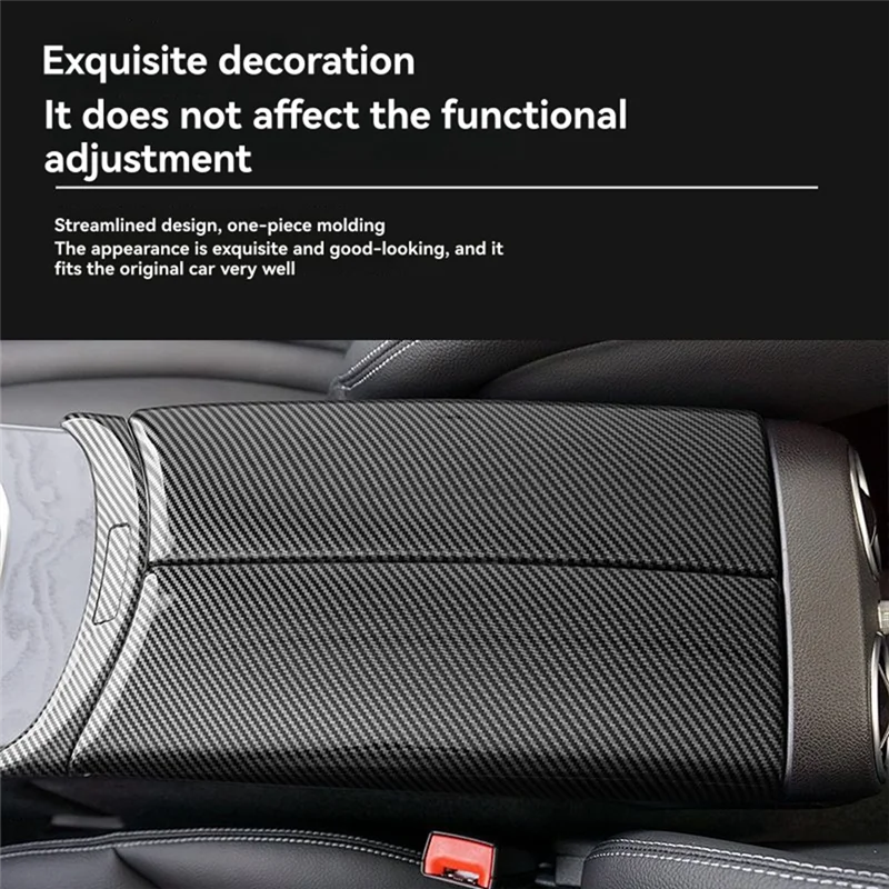 

Car Armrest Box Cover Interior Trim For Mercedes Benz C 180 260 GLC260L 300L Center Armrest Box Cover Trim
