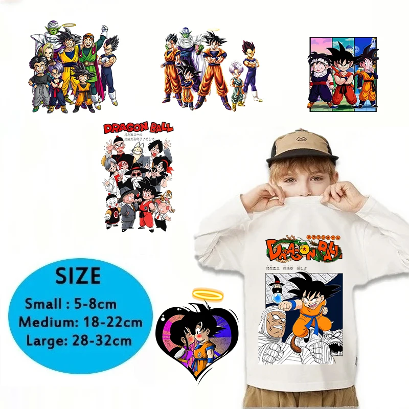 

Dragon Ball hot stamping sticker DIY hot stamping transfer T-shirt patch washable waterproof sticker children's birthday gift