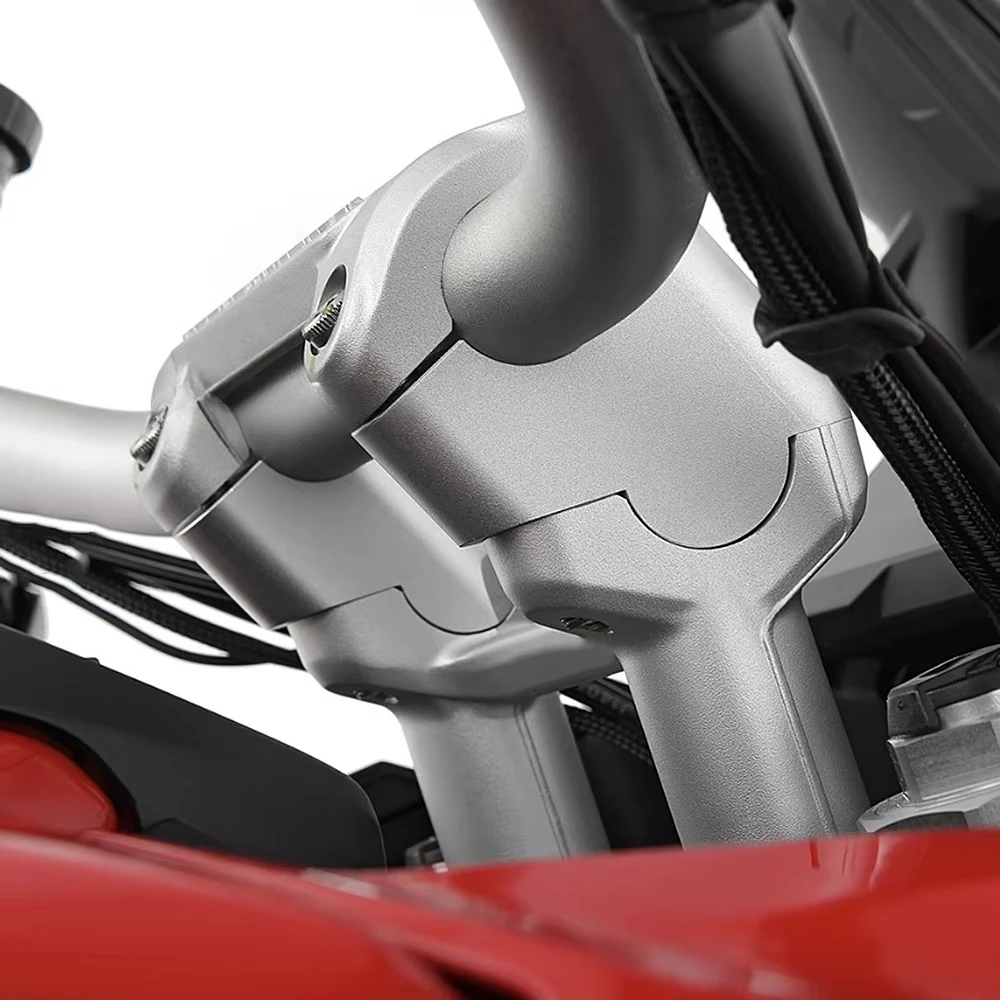 For Ducati Multistrada V4S Rally Pikes Peak 2021- MULTISTRADA V4 Motorcycle Handlebar Riser Extend Mount Adapter Clamp Kit