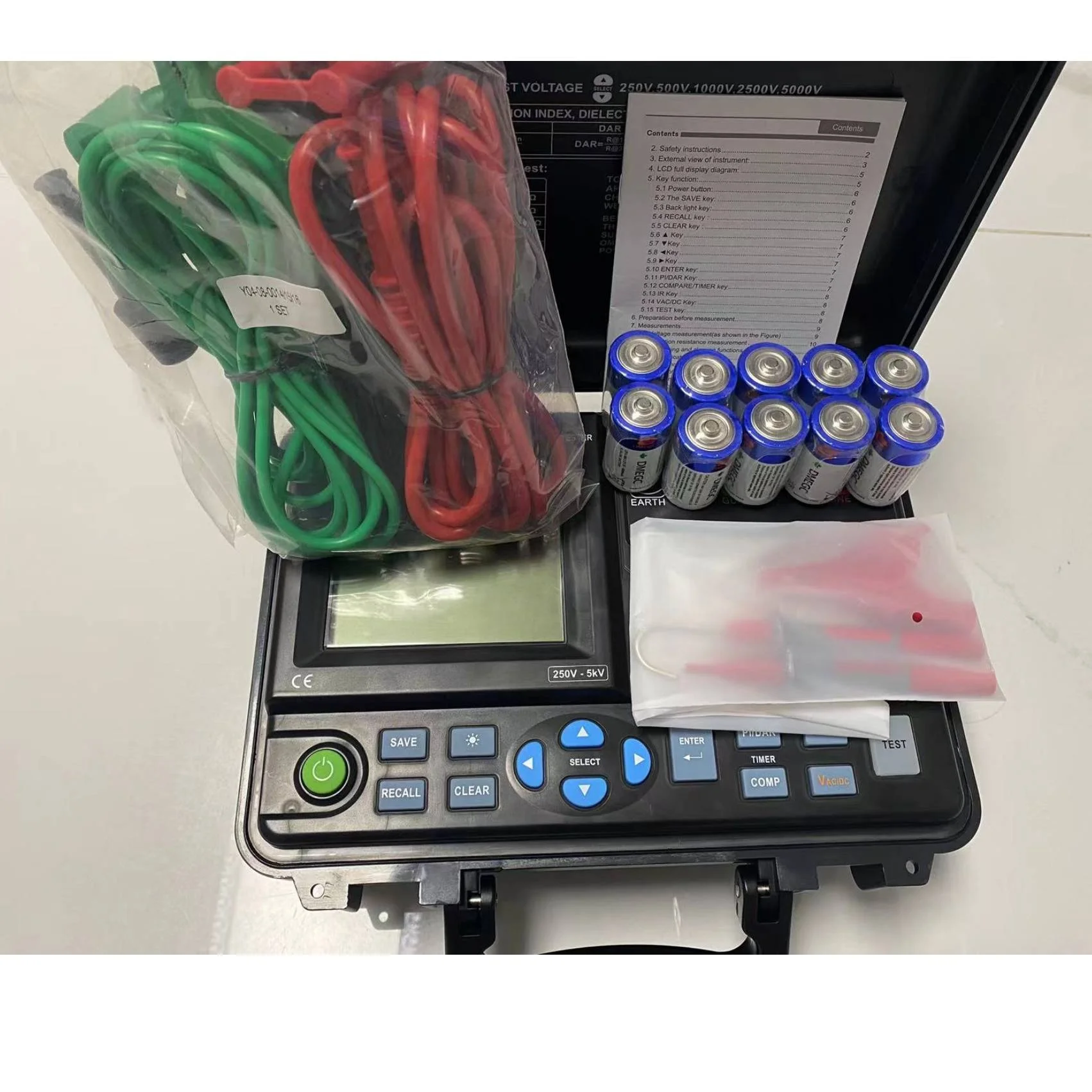 

MS5215 5000V high voltage portable Insulation Resistance Tester megohmmeter with USB 2.0 Max 5T