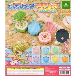 Japanese Genuine Gacha Scale Model Storage Box Mermaid Melody Shell Transformer Cute Pendant Decorative Action Figure Toys