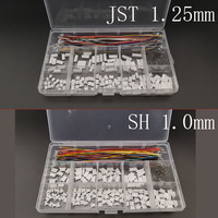 SH 1.0mm / JST 1.25mm Female Socket Connector Kit SH 1.0 / JST 1.25 Housing 2/3/4/5/6/7/8/9/10Pin with Terminal Pre-Crimped Wire