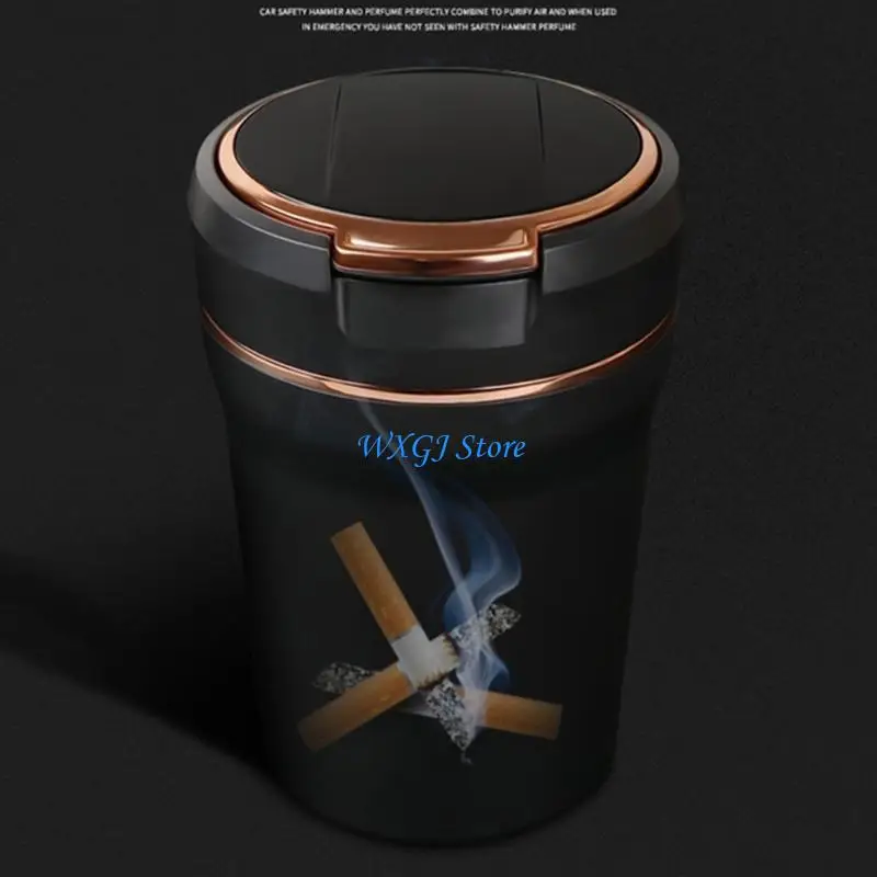 37JE Modern Designings LED Light Car Ashtray Lightweight Car Ashtray with LED Light