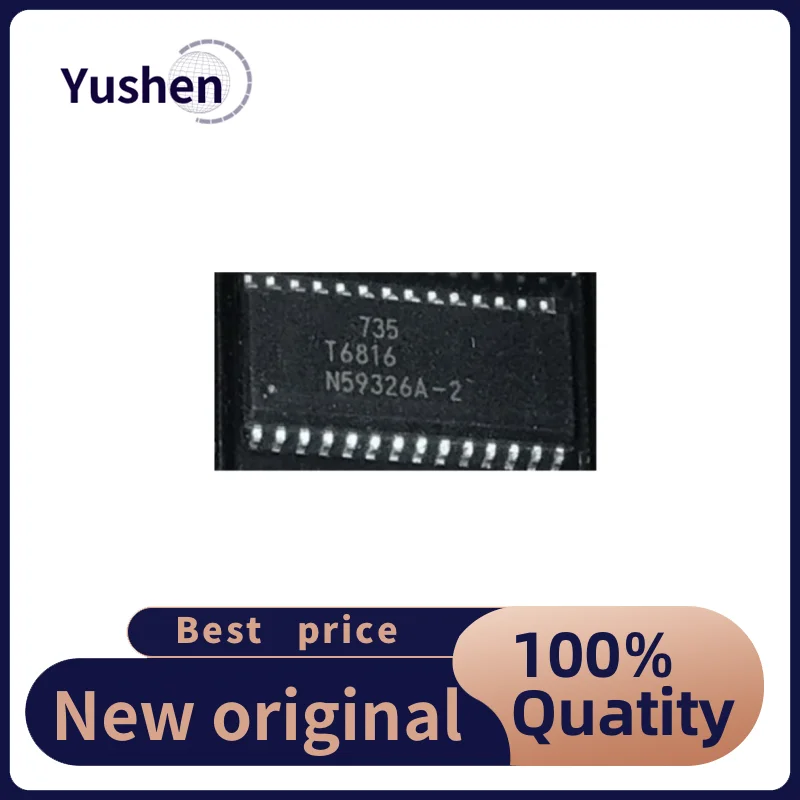 Electrical Components 10PCS  T6816-TIQ  T6816  SOP-28  Imported Chip Air Conditioning Panel Chip