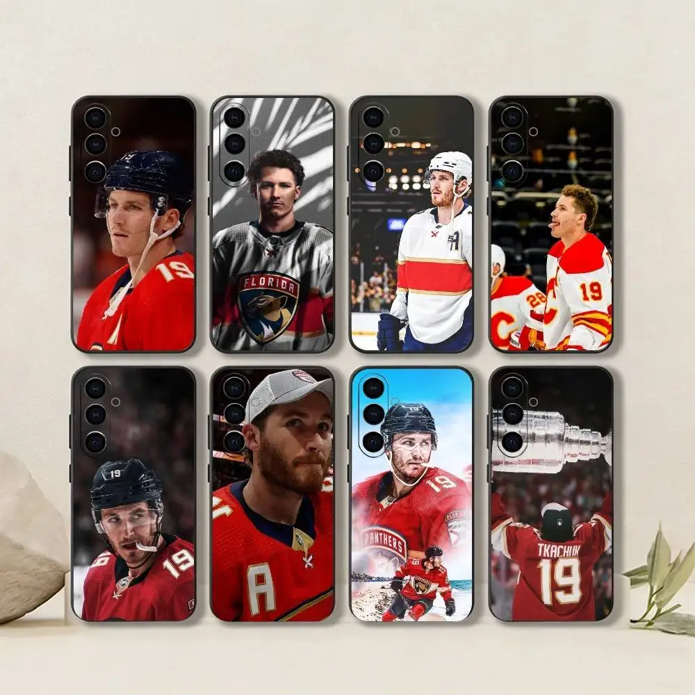 Matthew Tkachuk-America-Left Forward-Ice Hovkey-Funda deportiva para teléfono Samsung Galaxy A73,A72,A71,A70,A53,A52,A51,Otros Soft Bl