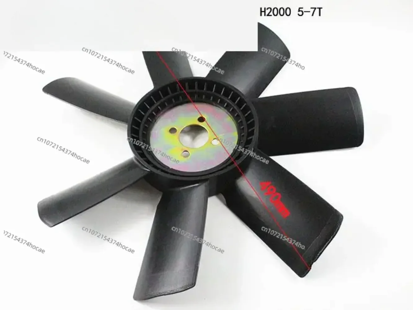 For HELI H2000 5T 6 7 ton fan Ye Chaochai 6102G3 engine fan blade 4 holes 7 pieces high quality Forklift accessories