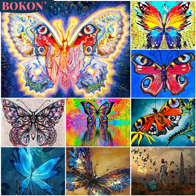 

5D Diamond Color Butterfly Diamond Cross Embroidery Insect Series DIY Diamond Mosaic Art Home Exquisite Decorative Painting