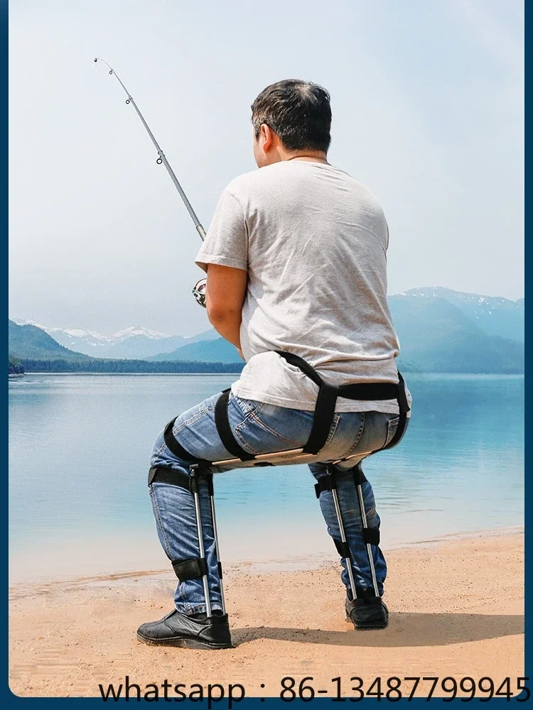 

Portable, sporty, wearable, invisible seat, folding stool, exoskeleton, chair, fishing, traveling, multi-functional seat