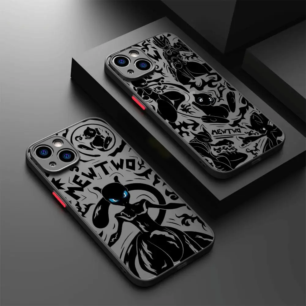 Case for iPhone 11 Pro SE 8 Plus 15 13 12 Mini XS X XR 14 Max 7 6S 6 Pokemon Gengar Mewtwo