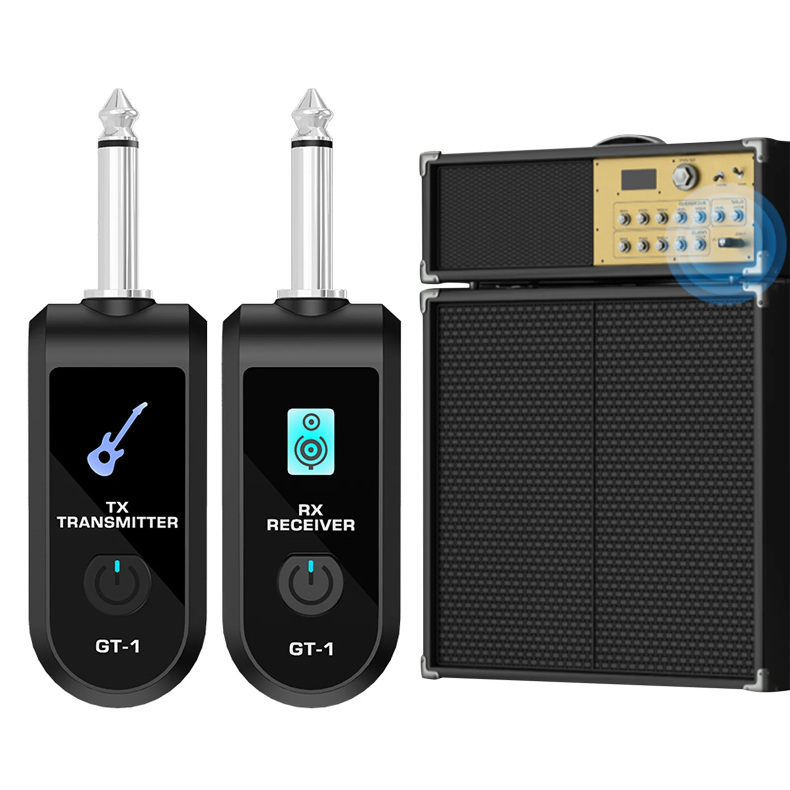 

2.4G Wireless Guitar Transmitter Receiver with Precise Sound Guitar Wireless Transmission System for Electric Guitar Bass