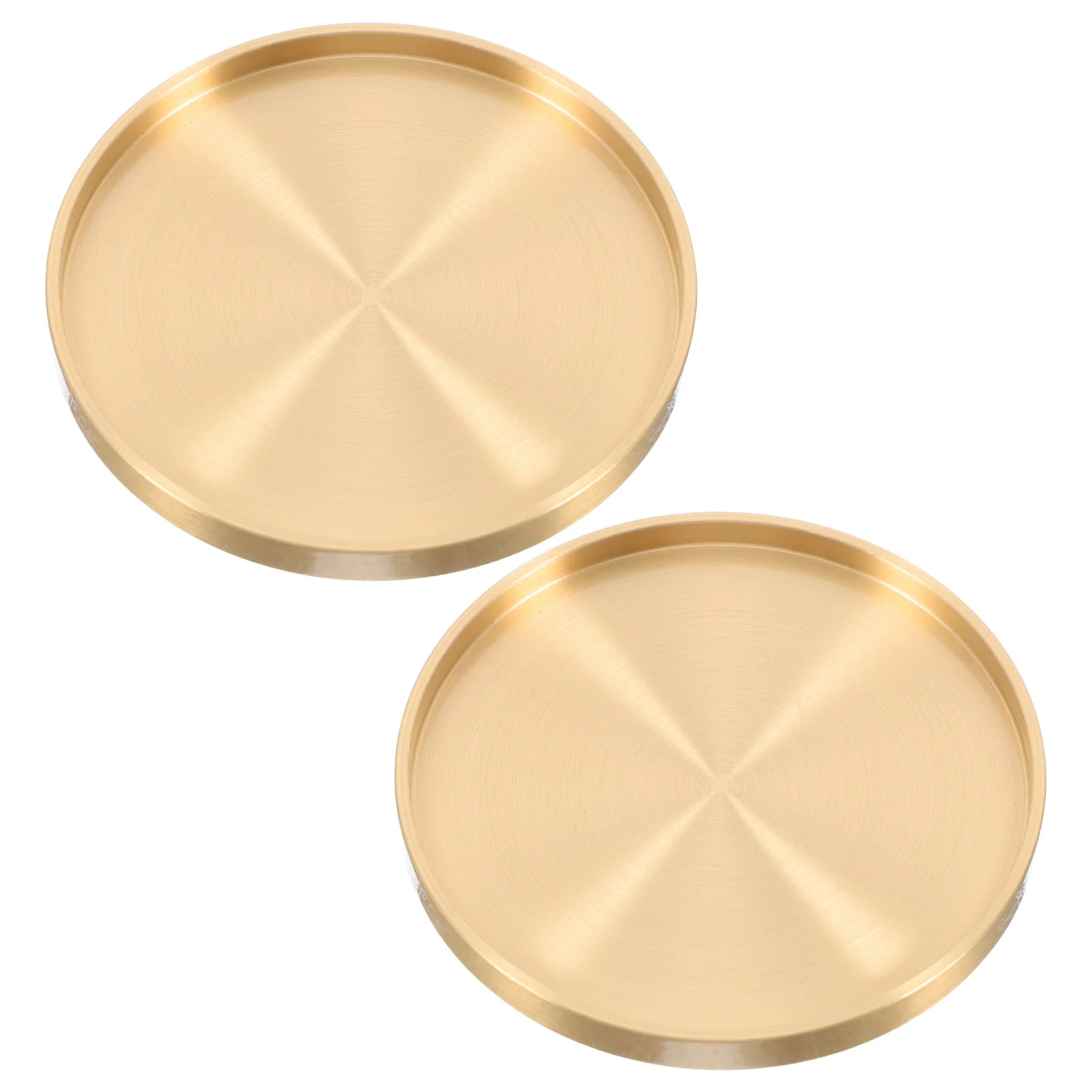 

2Pcs Brass Tea Coasters Heat-Resistant Desktop Cup Mats for Home Coffee Shop Restaurant Golden Tea Cup Cushions