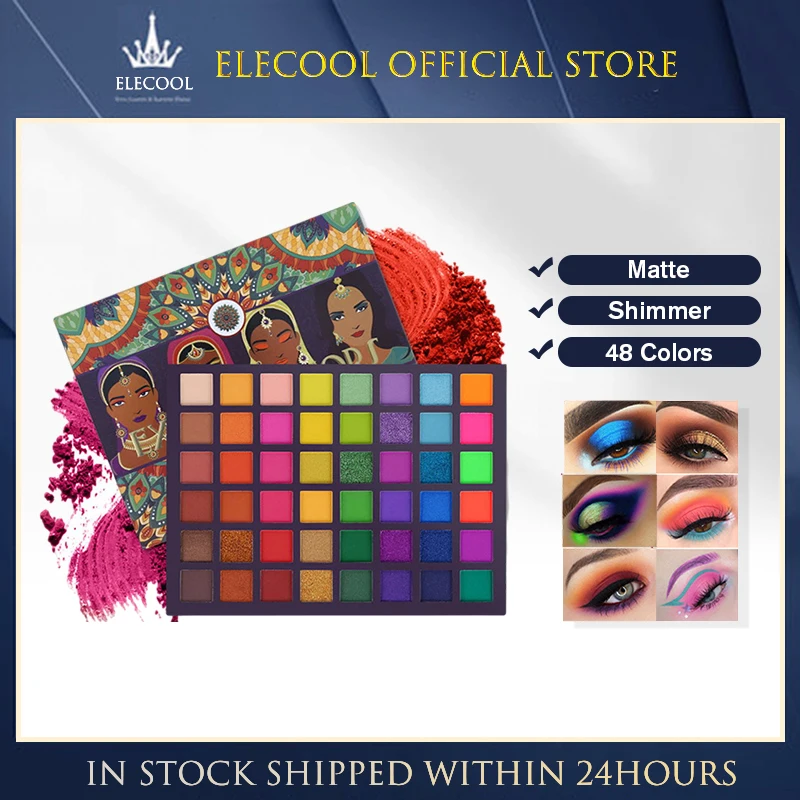 

Eyeshadow Palette Highly Pigmented Exotic Flavors Vibrant Eye Look Pressed Glitter Glitter Makeup Innovative Colors Eye-catching