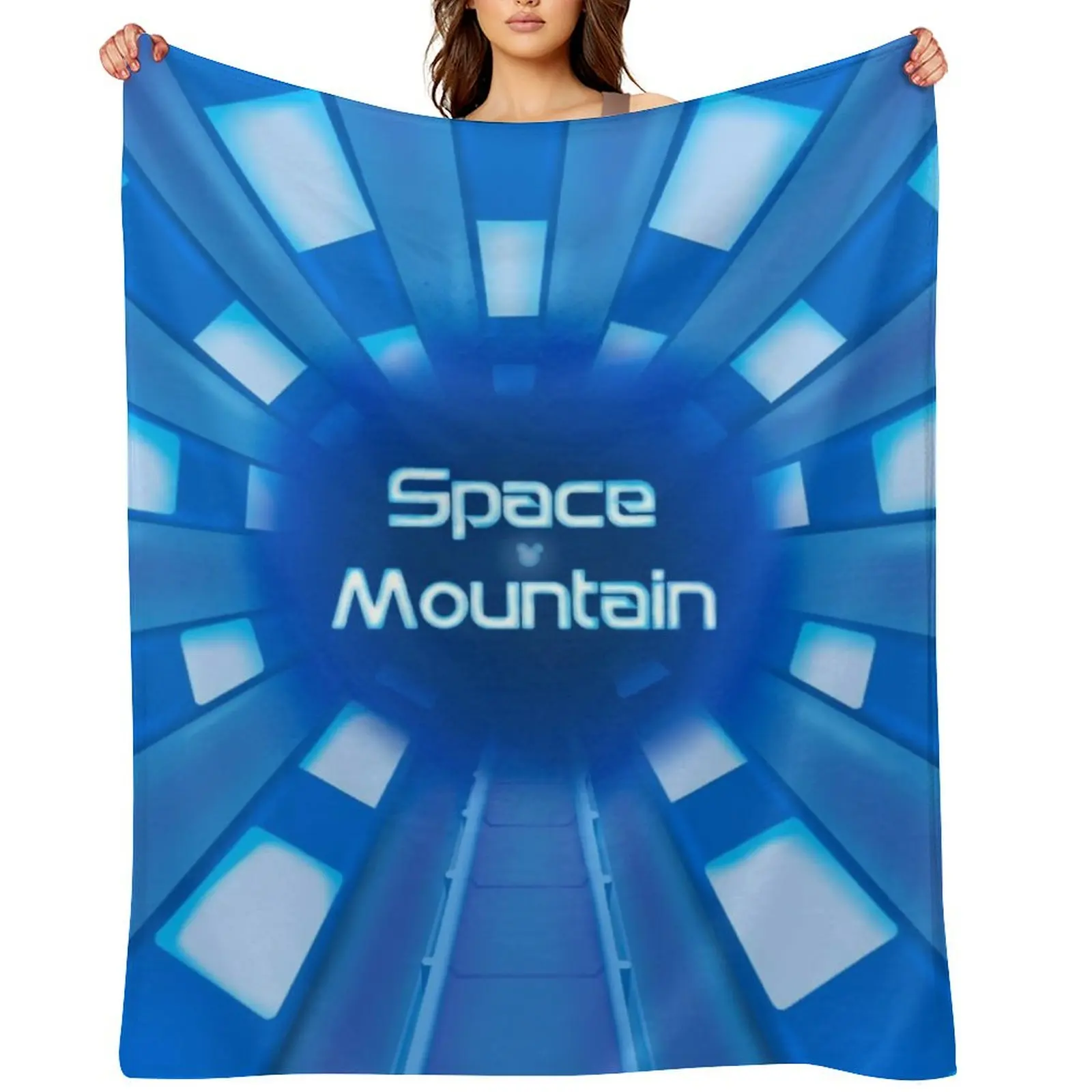 

Tunnel to Space Throw Blanket Cute Plaid Personalized Gift Hairy Soft Big Blankets