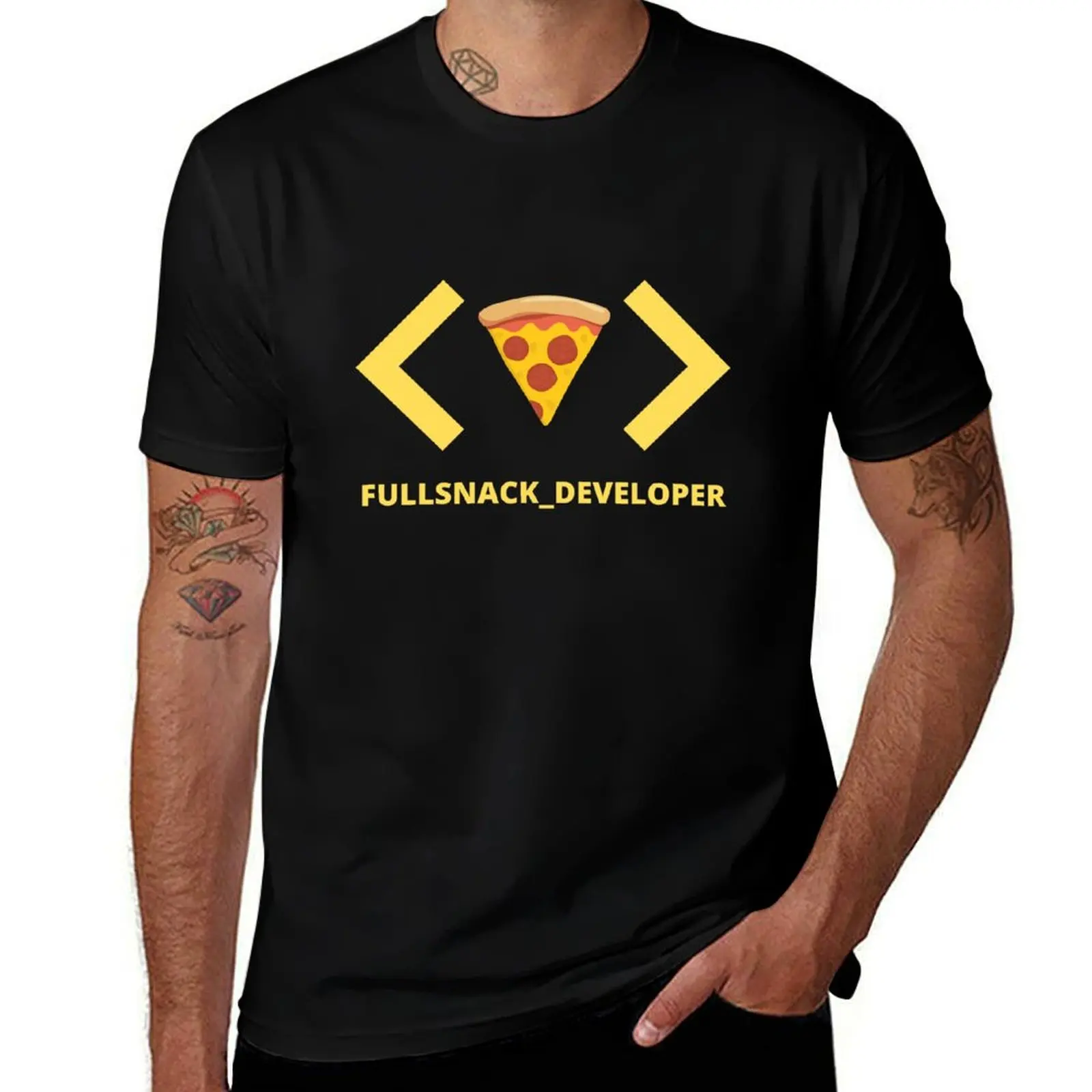 Full Snack Developer, Full Stack Developer Humor, funny, fun T-Shirt Summer Sports Quick Dry T-Shirt