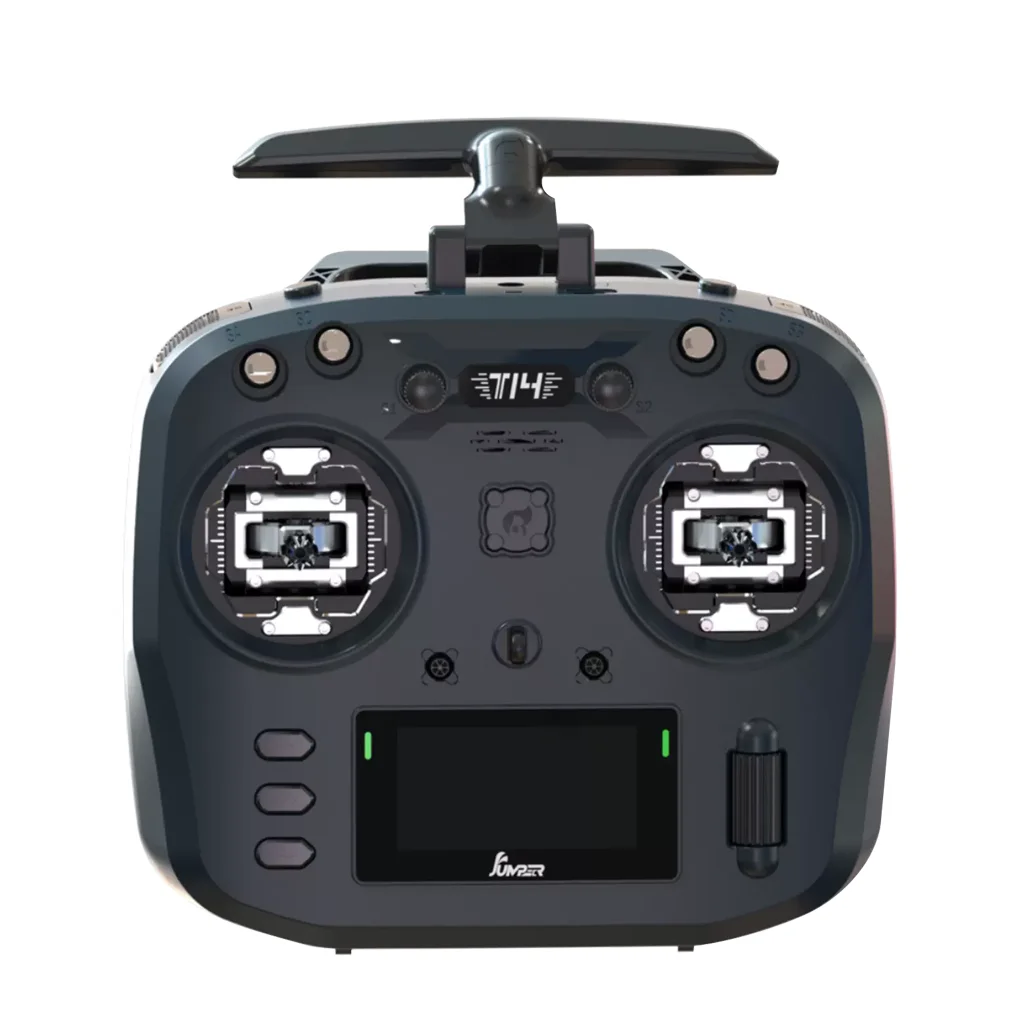 

Jumper T14 2.4GHz/915MHz 1W ELRS VS-M RDC/ CNC Hall Sensor Gimbals 2.42" OLED Screen EdgeTX Radio Controller for FPV RC Drone