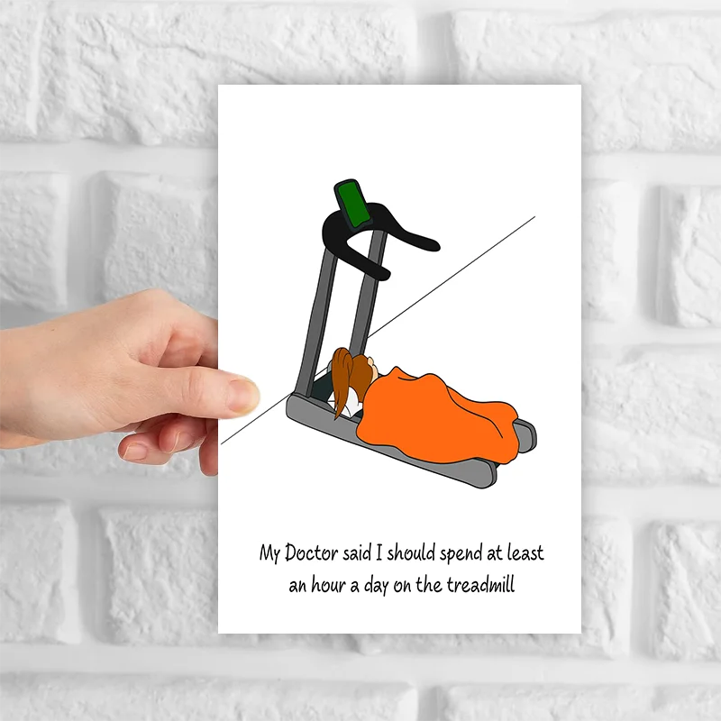 1 funny birthday card with interesting text and humorous graphics. Perfect gift for family, colleagues, friends, besties.