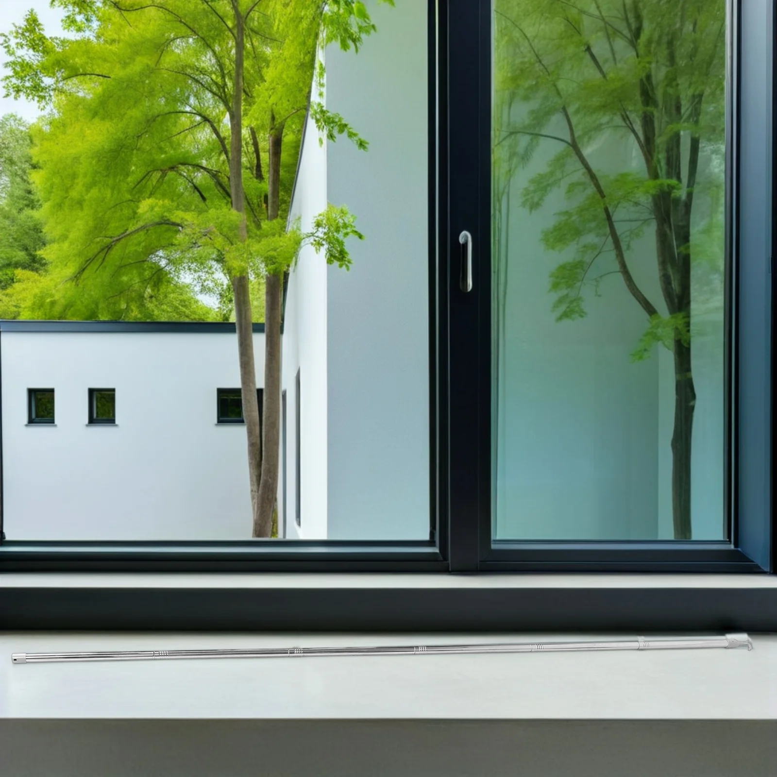 قابل للتعديل الفولاذ المقاوم للصدأ المظلة نافذة فتاحة مقبض سحب عصا للخصوصية والراحة في غرفة المعيشة غرفة نوم المطبخ #1