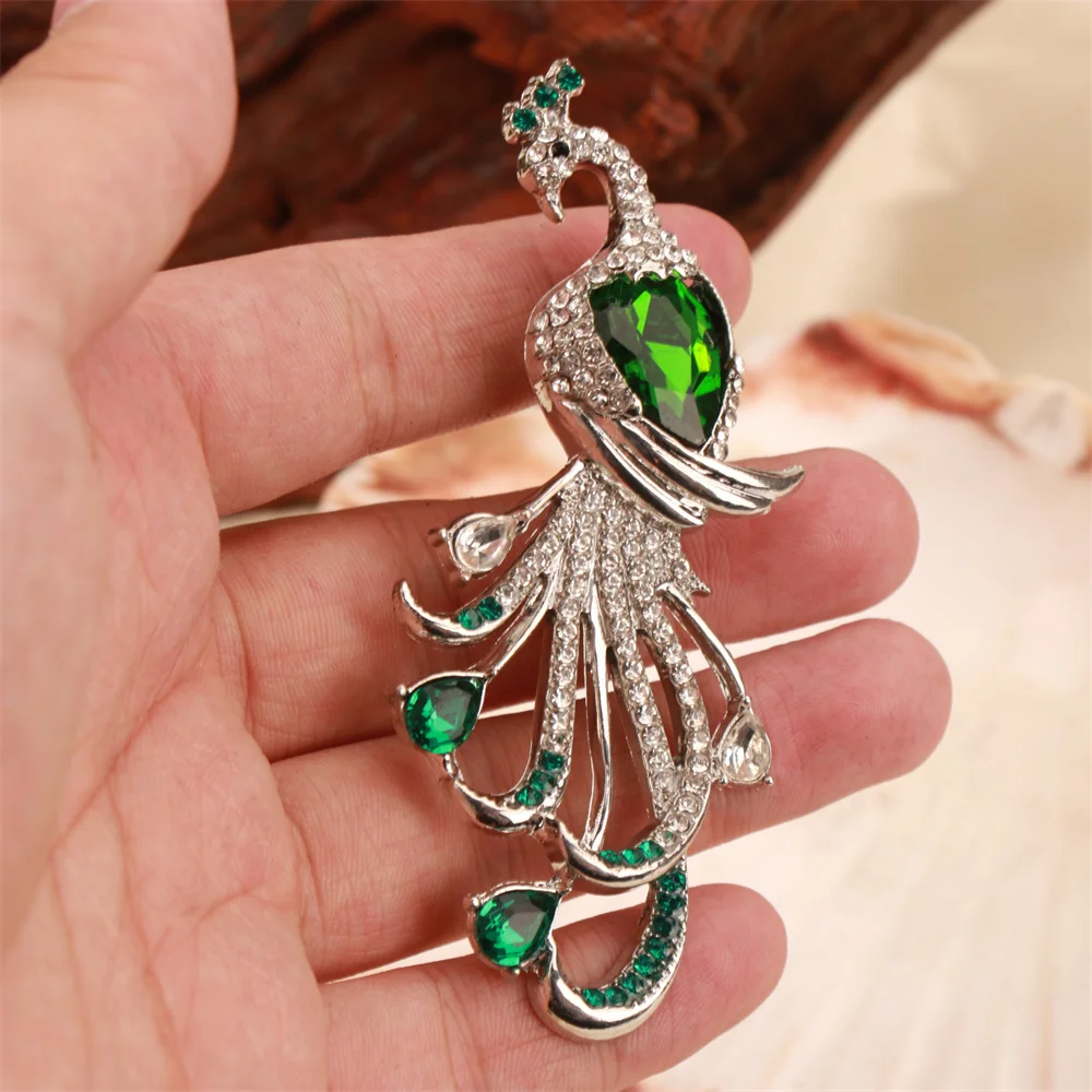 Baroque Luxury Peacock Phoenix Animal Design Men's Women's Brooch Pins，Jewelry AccessoriesWeddingHolidayPartyCoupleSurprise Gift view 2