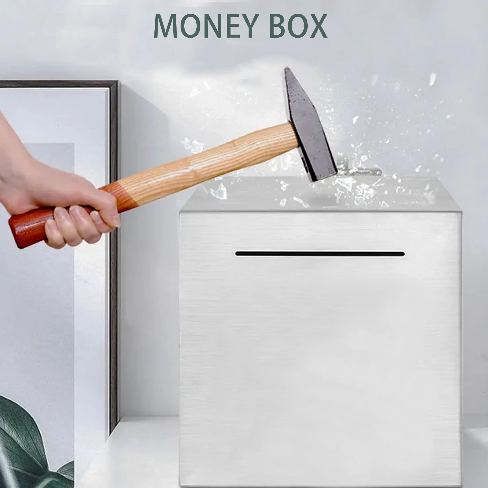 Safe Bank Made of Stainless Steel,Safe Box Money Savings Bank ,Can Only Save the Bank That Cannot Be Taken Out