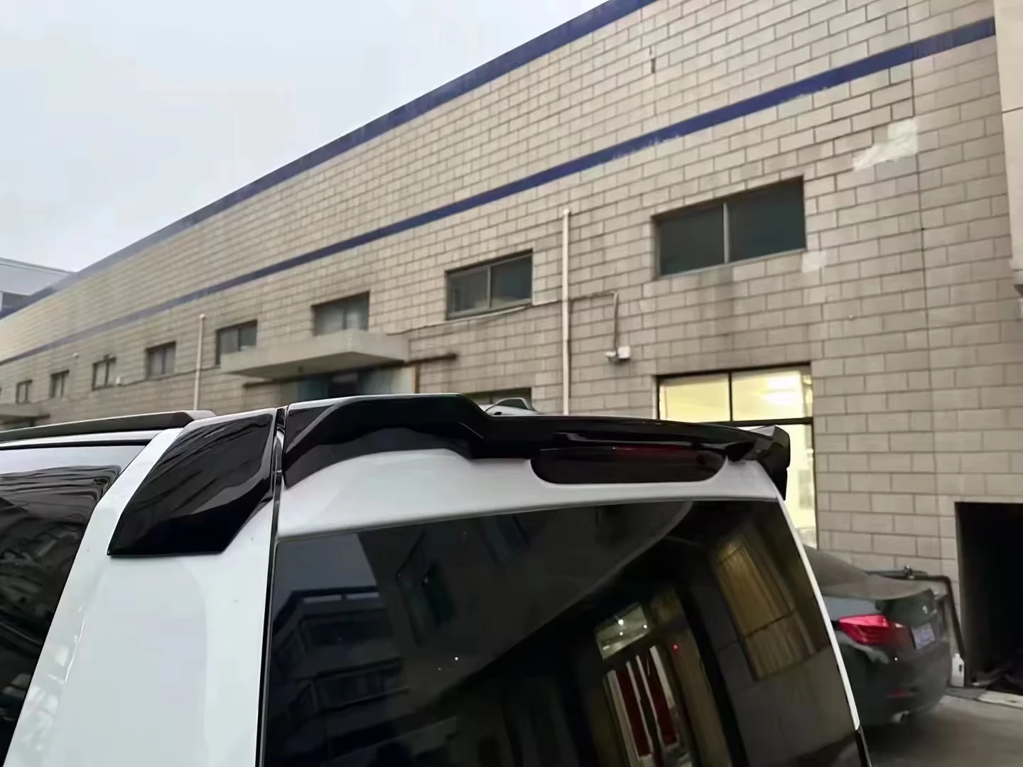 لاند روفر ديسكفري 3/4 سبويلر خلفي ABS وألياف الكربون استبدال سطح واحد أو مزدوج مع سهولة التركيب #6