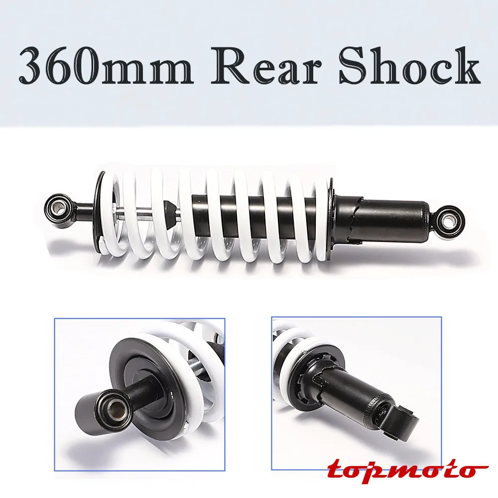 360mm Rear Back Shock Absorber Shocker Suspension Spring For Honda Yamaha Kawasaki 125cc-200cc Quad Bike ATV Buggy not hydraulic