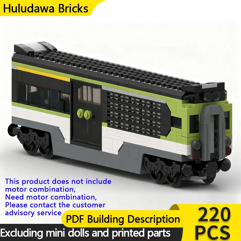

City Car Model MOC Building Bricks Express Passenger Train Cab Modular Technology Gifts Holiday Assemble Children Toys Suit