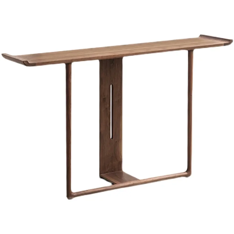

Enter house against wall, entrance cabinet, long case table, simple modern entrance