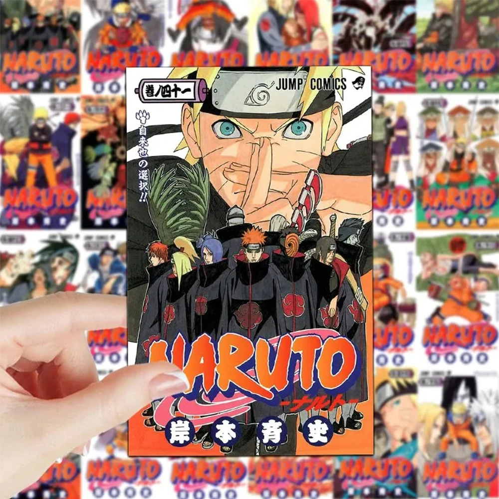 10/30/60 buah klasik Anime NARUTO Poster stiker kartun dekorasi DIY telepon Laptop Skateboard keren Graffiti Decal Pack