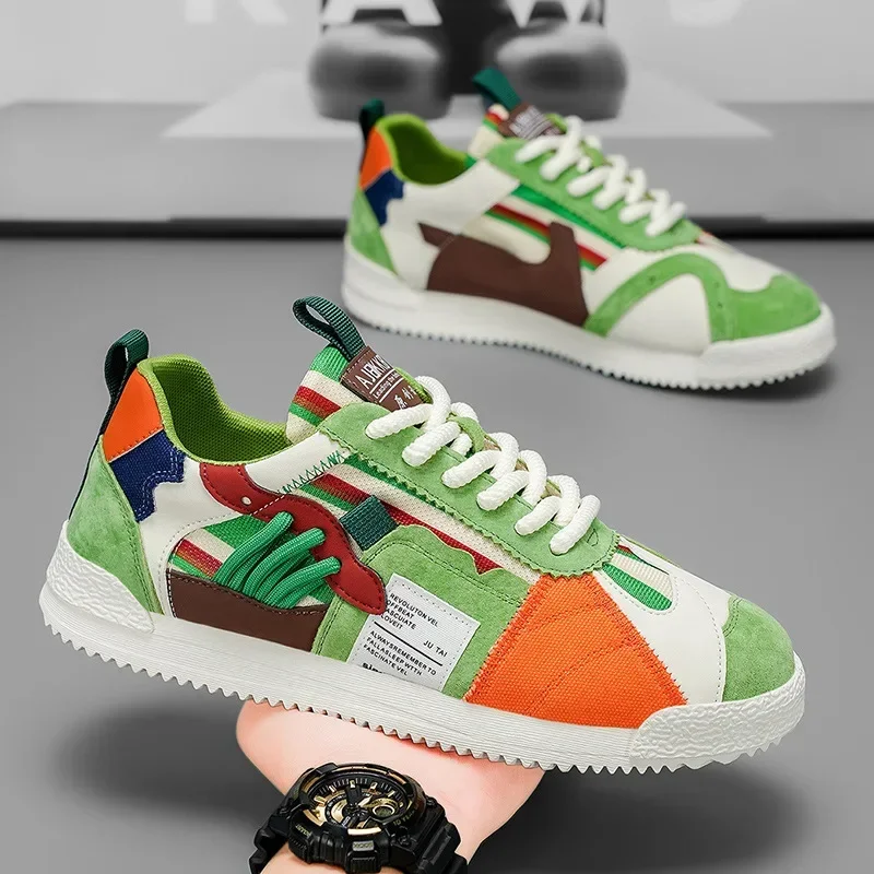 

Summer 2025 Fashionable Versatile Comfortable High-End Lightweight Men's Shoes Soft Bottom Lightweight Board Shoes Trendy Casual