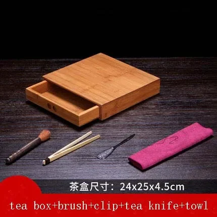 Bamboo Tea Box Caddies Needle Set Canister For Storage Puer Tea 357g Chinese Tea Pu-er Tea 1pc