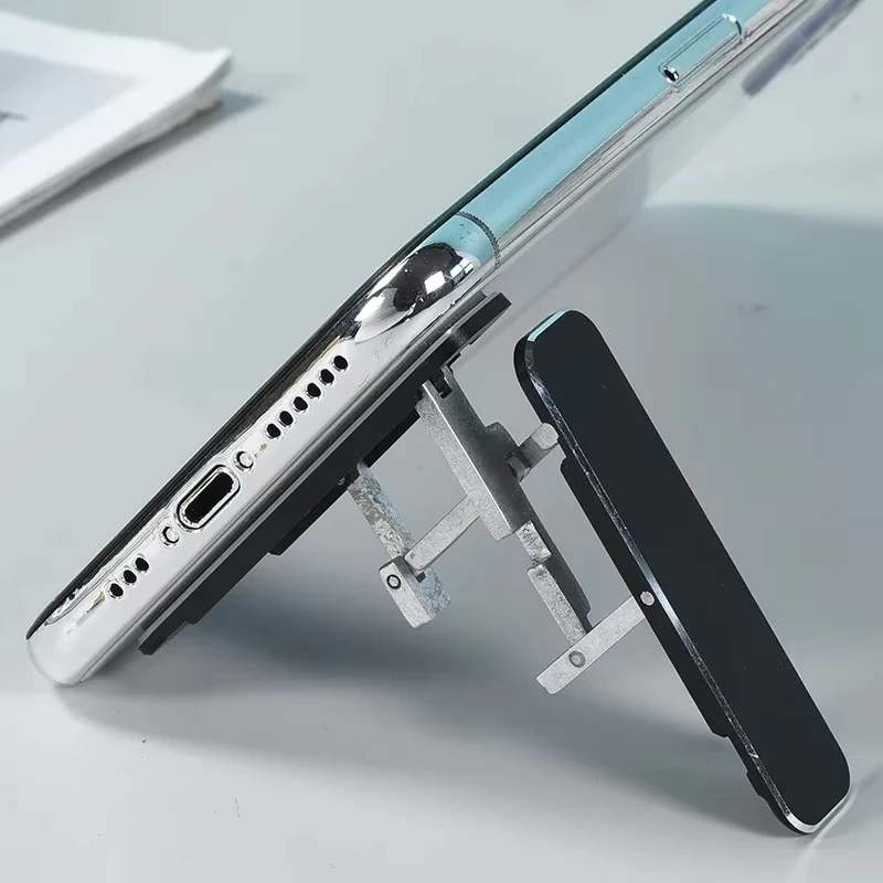 Składany Mini Metalowy Uchwyt na Telefon Stop Aluminium Składany Stojak Biurkowy Obrotowy 360 Uniwersalny Uchwyt na Telefon Komórkowy — zdjęcie produktu 6