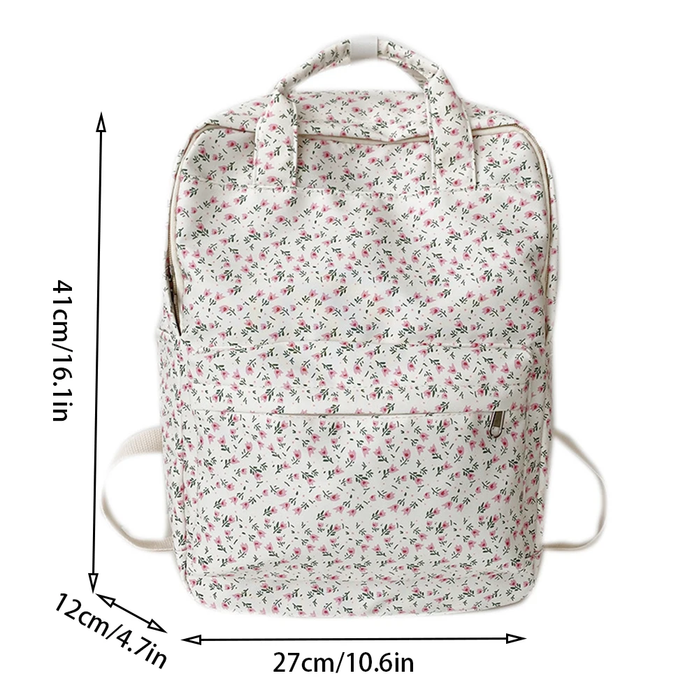 Floral School Backpacks For Girls Back To School Children Youth Large Book Bag Lightweight Laptop Bag Travel Work