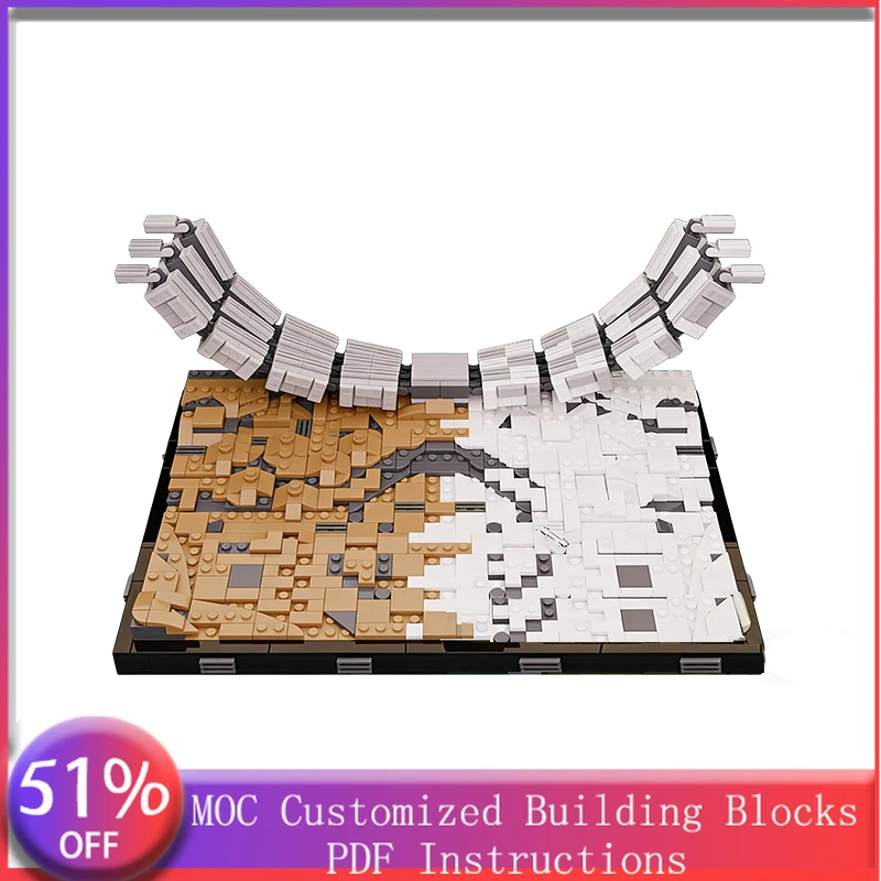 

878 деталей: Конструктор MOC «Победа и Жертва» на заказ, модульный, развивающий, модель для сборки, DIY, праздничный подарок