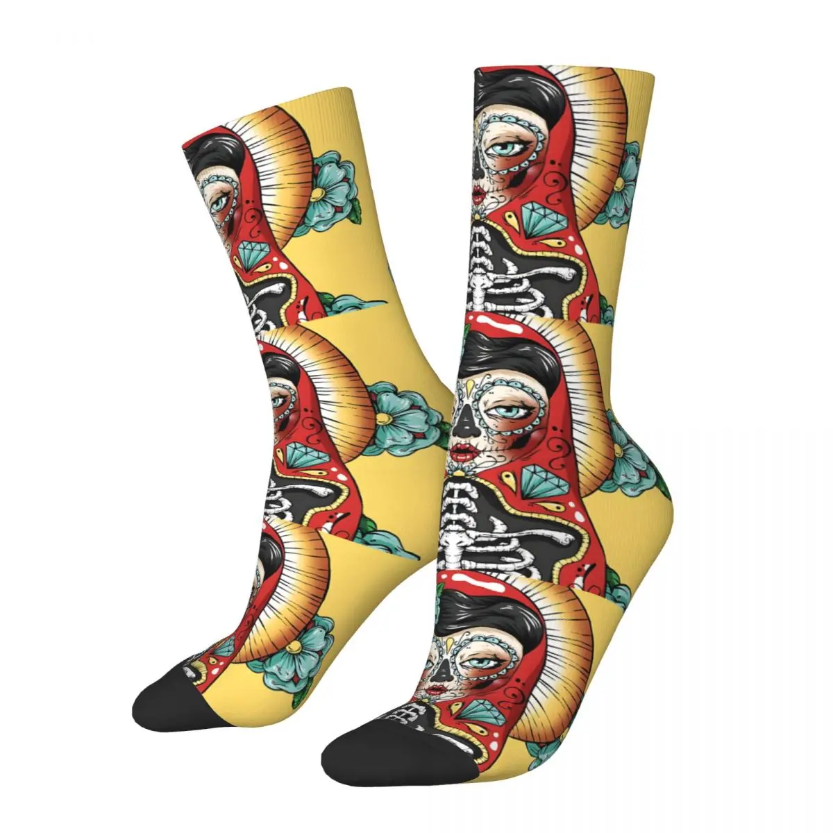 Russian Nesting Doll Sock Printed Man Polyester