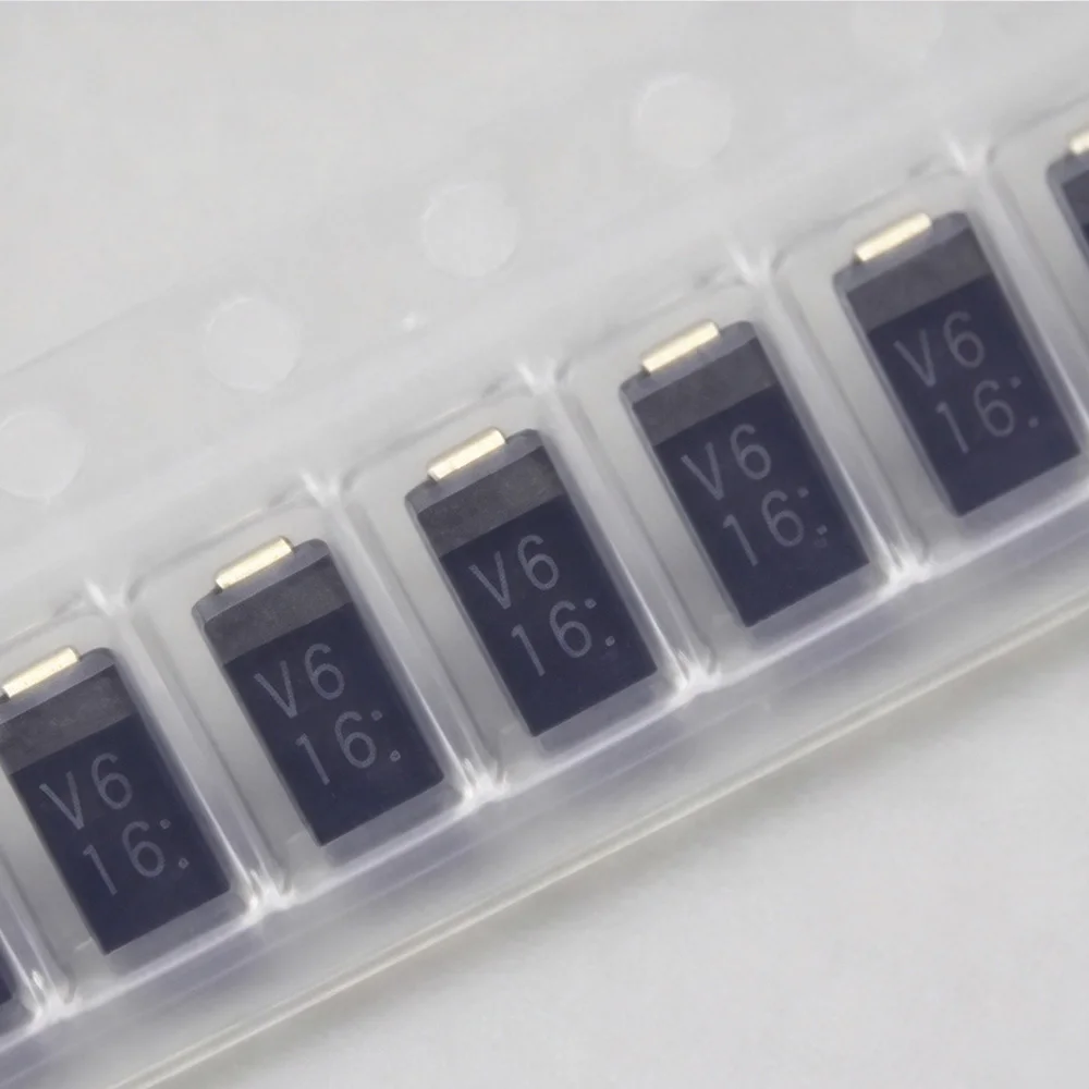 10PCS - 2000PCS D1F60 Rectifier Diode 1A 600V SMA DO-214AC Silk Screen V6