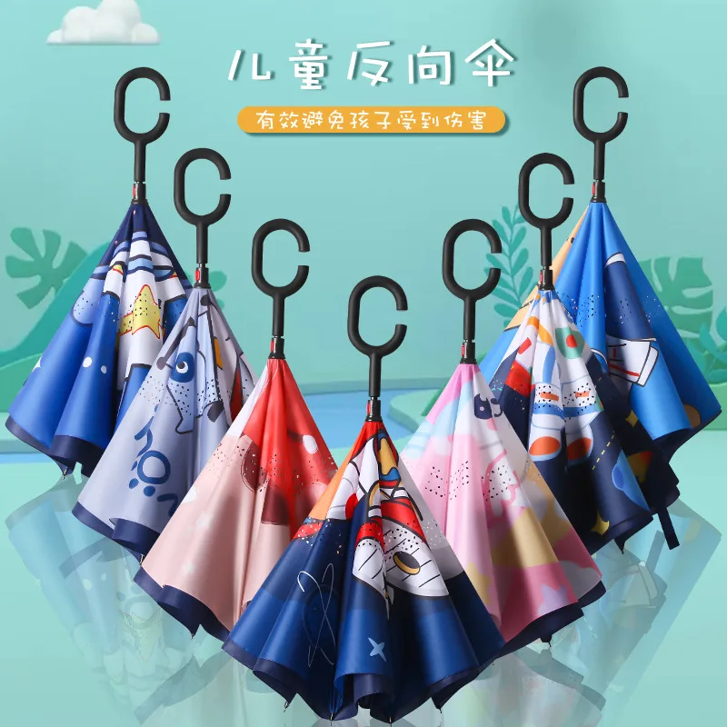 Children's Umbrellas Primary ng Double layered Reverse Umbrellas