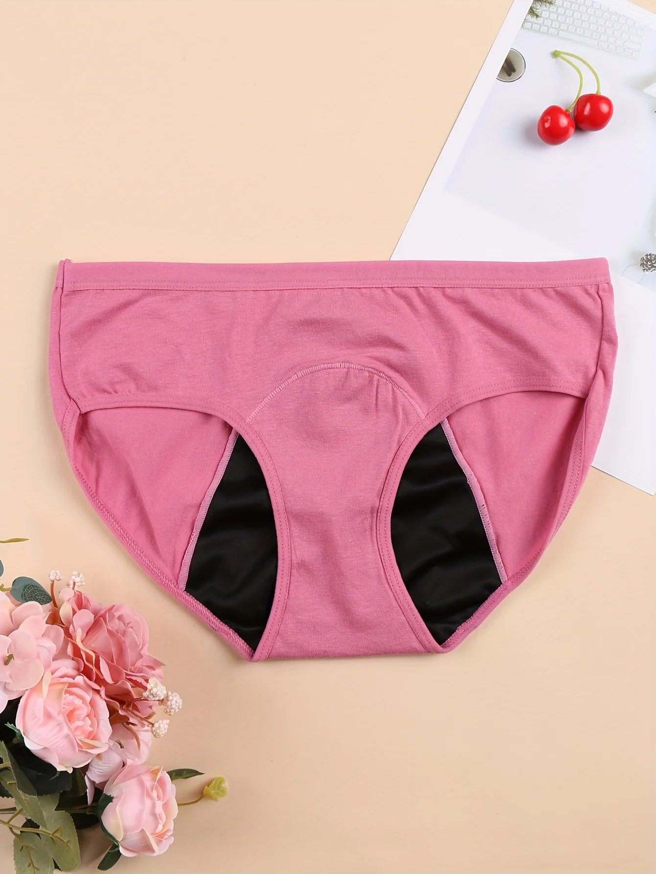 2 PCs Menstrual Period Panties, Comfy & Breathable Full-Coverange Anti-Leak Panties, Women\'s Lingerie & Underwear