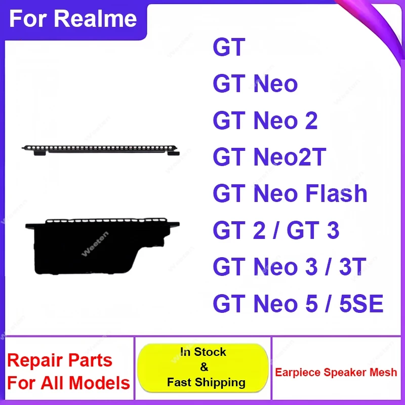 Для Realme GT Neo 2 2T Neo 3 3T Neo Flash GT 2 5G Противопыльный динамик Динамик Сетчатый динамик Ушной динамик Пыленепроницаемые детали гриля