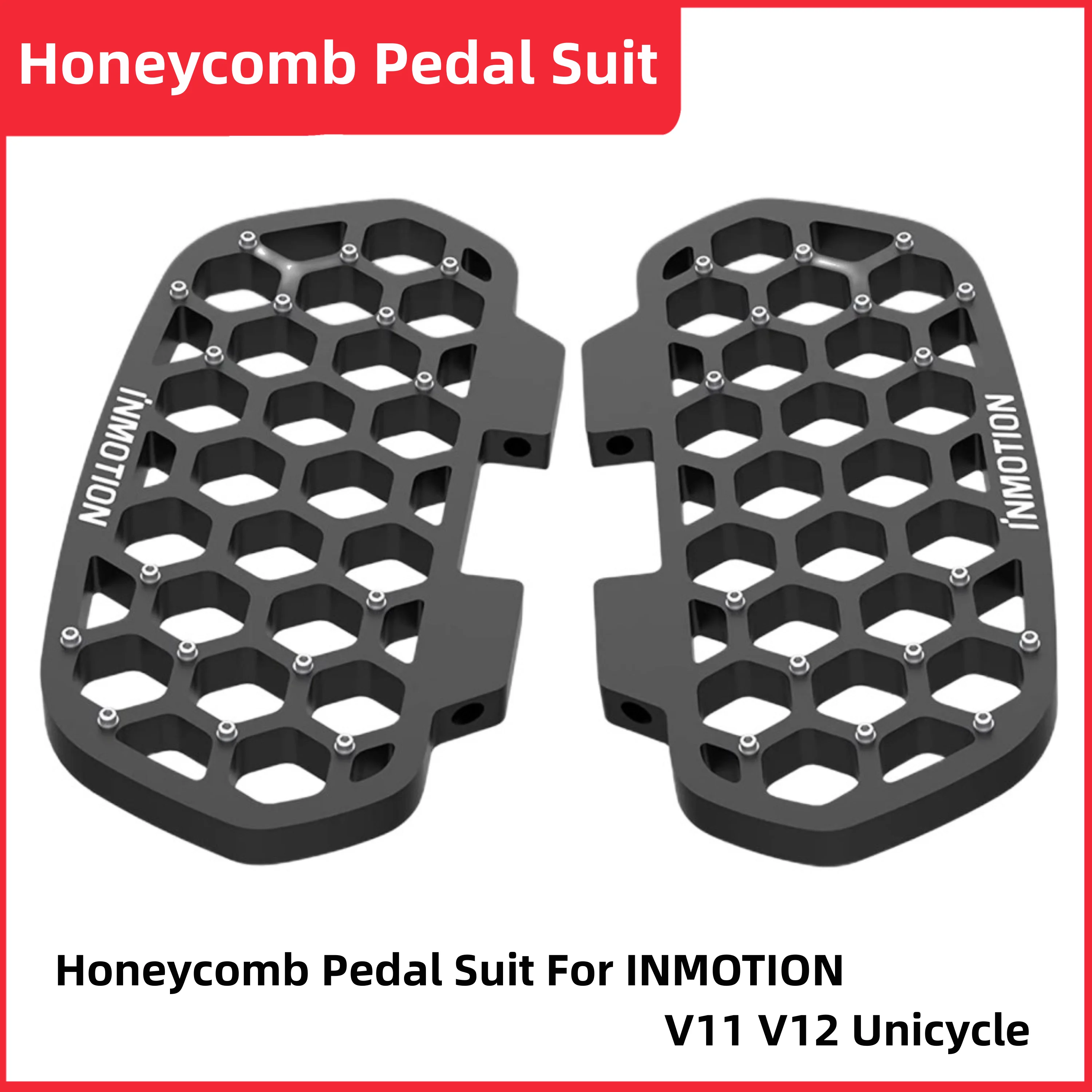 

Original INMOTION Honeycomb Pedal Suit for Inmotion V11 V12 New Metal Widen Pedal Cool Monowheel Accessories