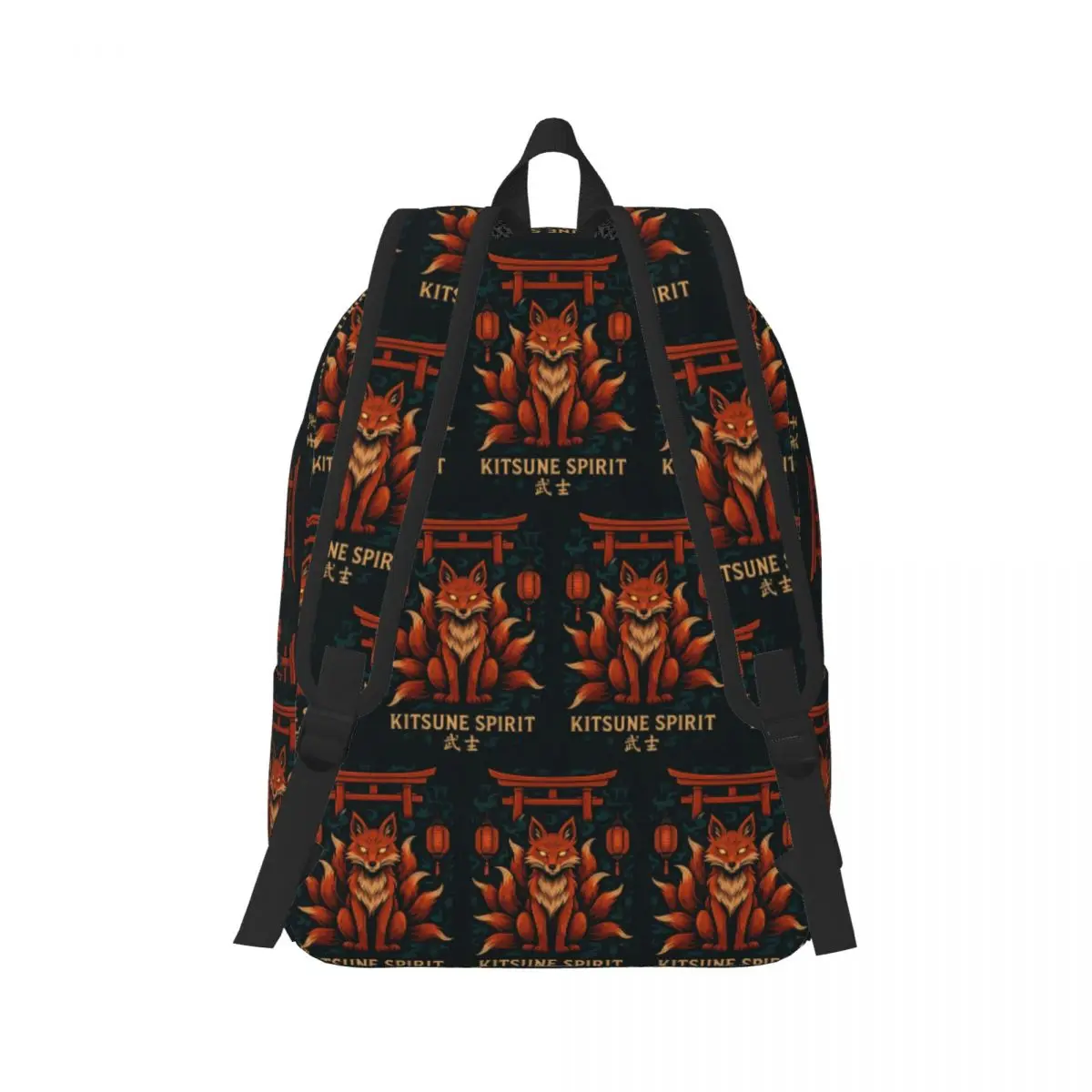Kitsune Spirit Backpack Daypack Large Capacity Kids BookBag School Bag Shoulder Bags for Men Women