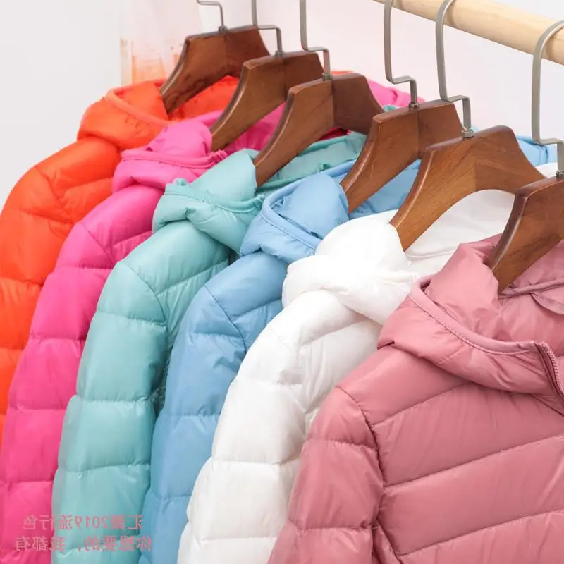 Women Short Hooded Down Jacket 2026 New White Duck Down Ultra Light Lightweight Inner Liner Coat Clearance Outerwear