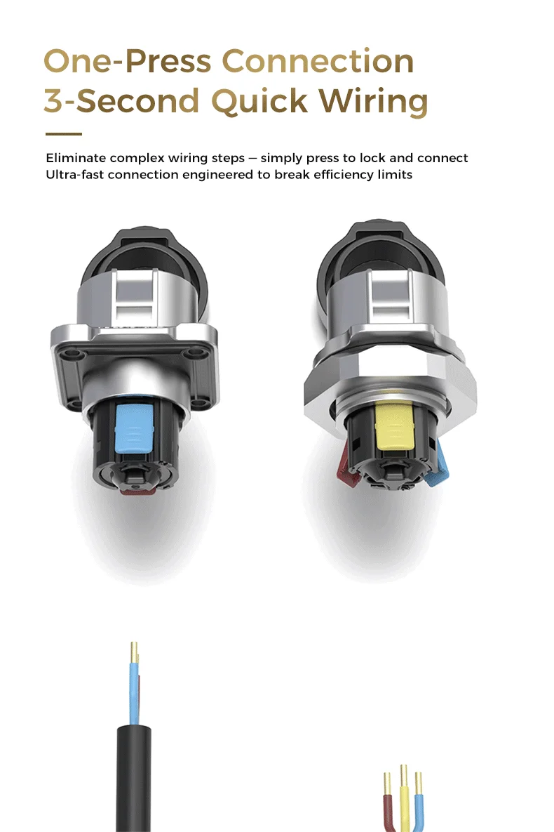 E-WeiChat LP20 M20 Wasserdichter Rundsteckverbinder 20A Stecker-Buchse für UAV, Industrie, Automobil, Telekommunikation – Detail 3