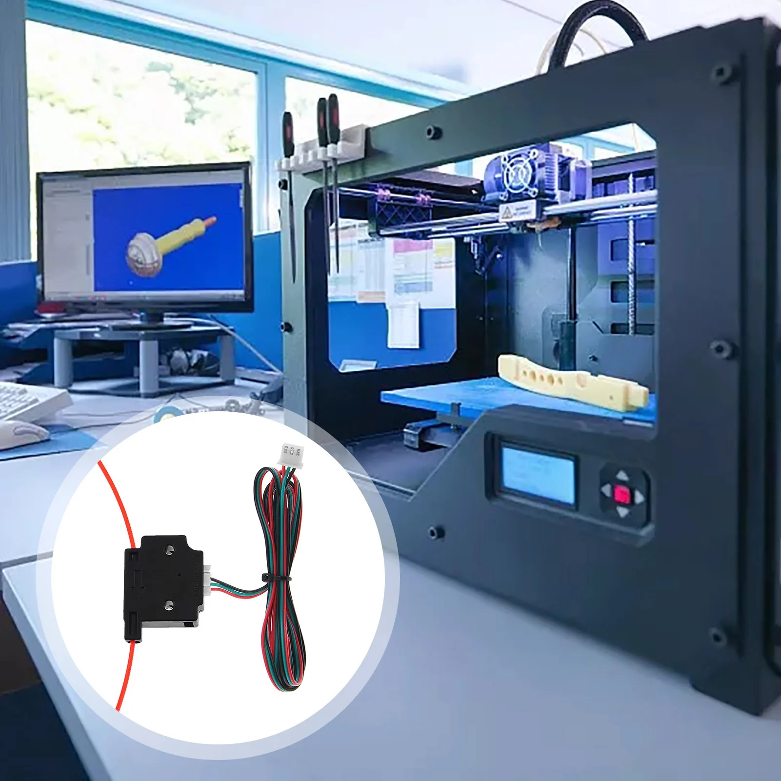 1.75mm 3D Printer Part Smart Filament Sensor Filament Break Detection Module For Ender 3 Material Runout Detection 3D Printer