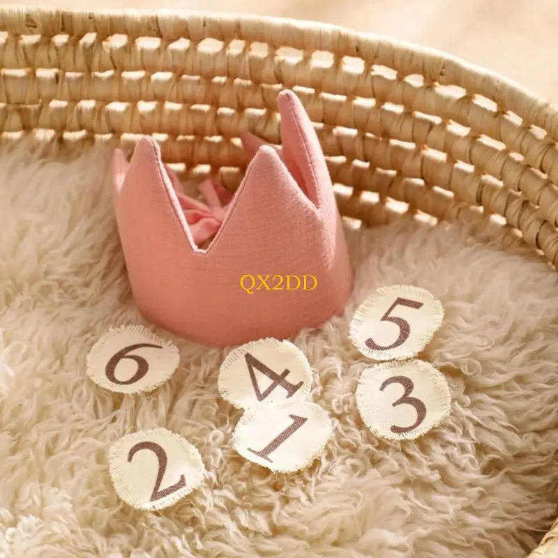 QX2D Birthday Hat Magic-stick Number Ring Baby Birthday Party Supplies Photography Props Celebration Decoration for Boy Girl