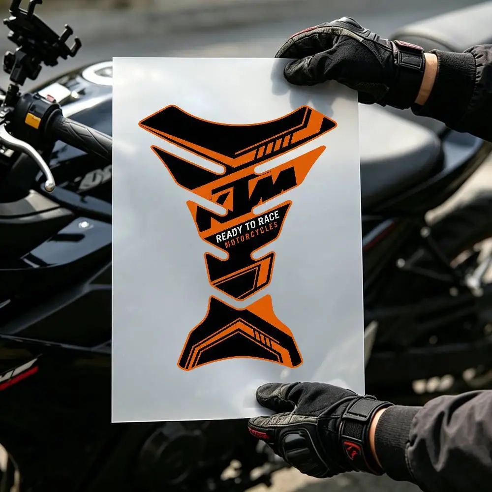 For KTM  Flat Fishbone Decal Waterproof Motorcycle Gas Tank Sticker Vinyl Graphics Motorbike Decor Accessories