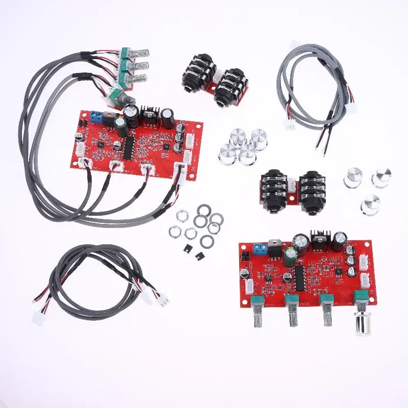 التيار المتناوب 6 فولت-15 فولت أو تيار مستمر 7 فولت-24 فولت 7-24 PT2399 ريفيرب كاريوكي مجلس ميكروفون رقمي لوحة تركيبية عدة مع مكبر للصوت الصوت OP AMP مجلس #1