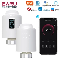 Tuya eWeLink Smart Thermostat Radiator TRV Programmable Thermostatic Actuator Heating Remote Temperature Controller Alexa Google